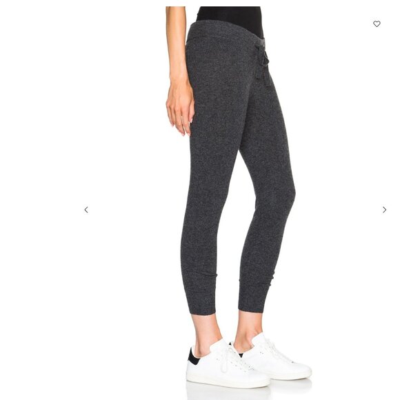 James Perse 100% Cashmere Jogger Pants - Black - Picture 10 of 11